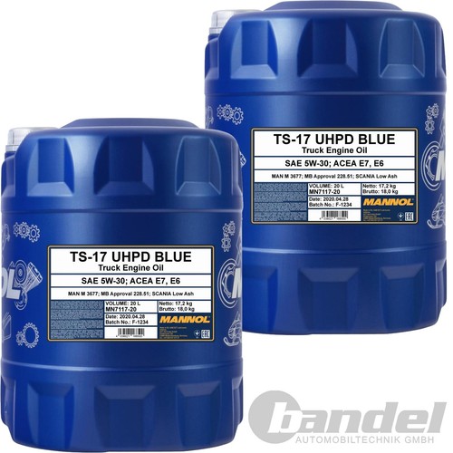 20l mannol motoröl 17 - 2x,
