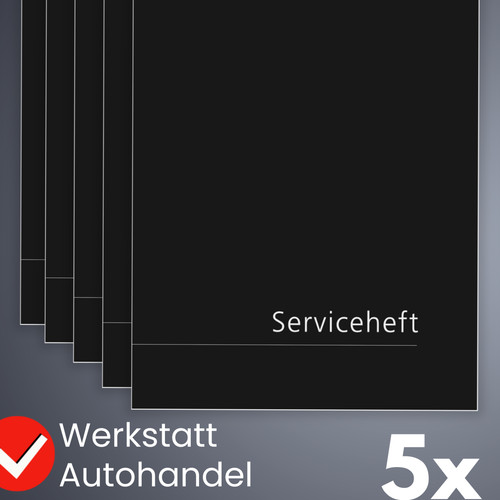 Stück edles serviceheft - 5,