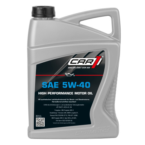 Car1 motorenöl sae 5l - motorenöl, 5w-40