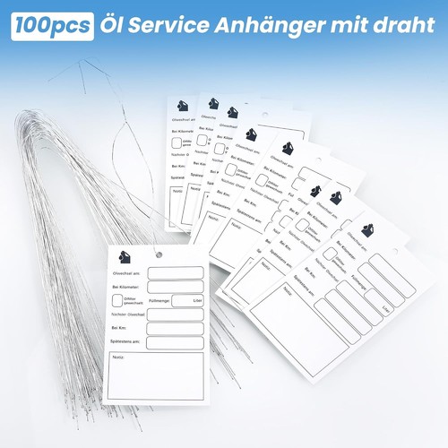 Hochwertige öl service zettel - hochwertige, Öl-service