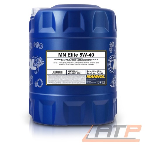 Mannol elite 5w - elite, 5w-40