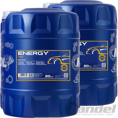 20l mannol energy 5w30 - mannol,